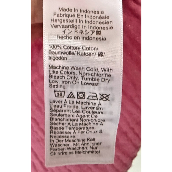 J.Crew Women’s XS Pink Cotton Gauze Henley Top – Short Sleeve Summer Spring Airy - Picture 4 of 7